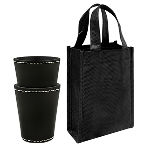 Set 2 Cachos de PU negro