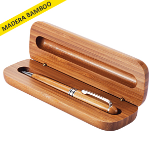 Set Bolígrafo Estuche Bamboo