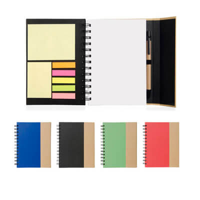 libreta con logo