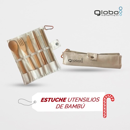 Estuche utensilios de bambu