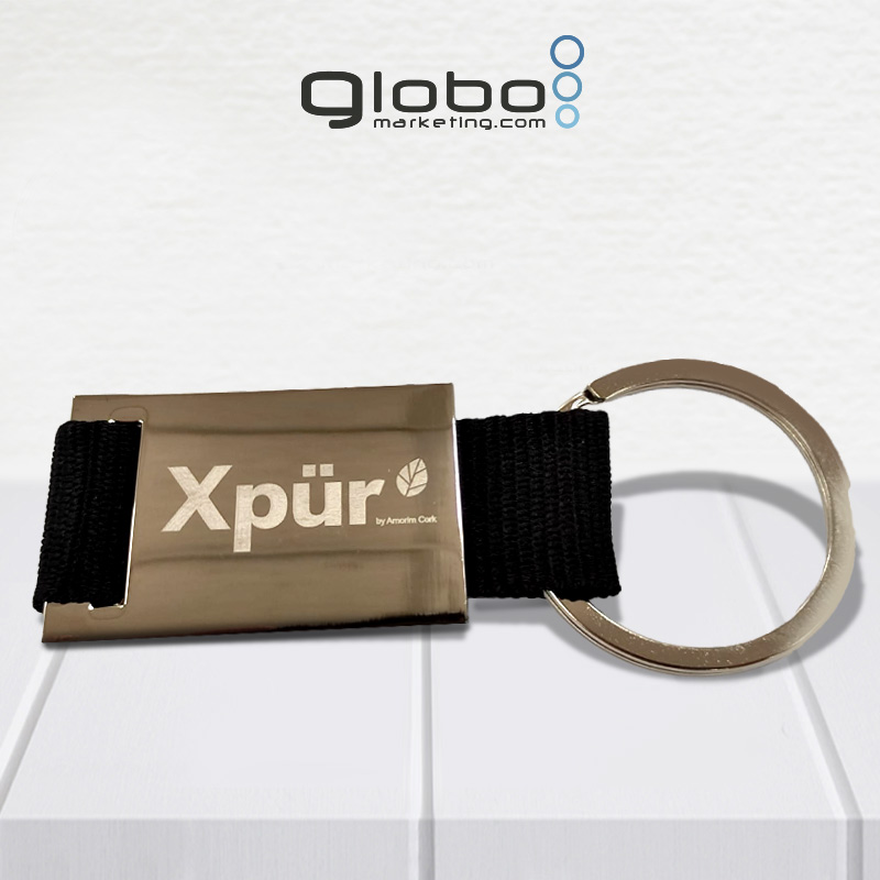 Llavero Metálico Strap color negro
