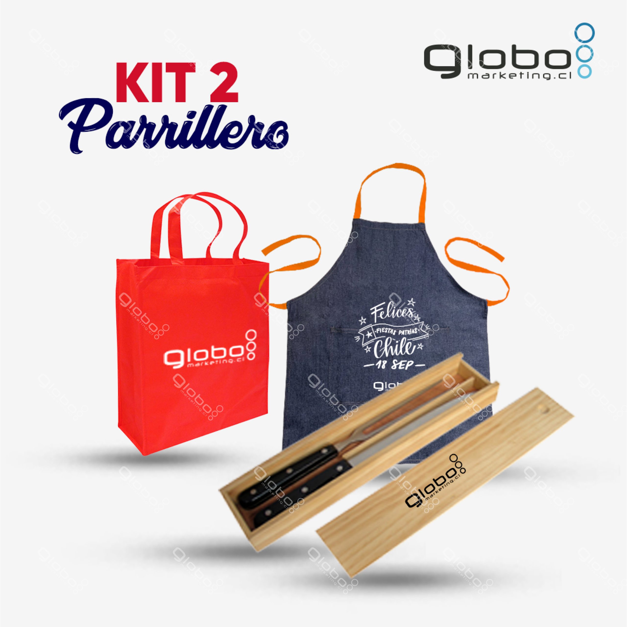 Kit 2 Parrillero Fiestas Patrias
