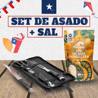 Set de Asado + Sal Parrillera