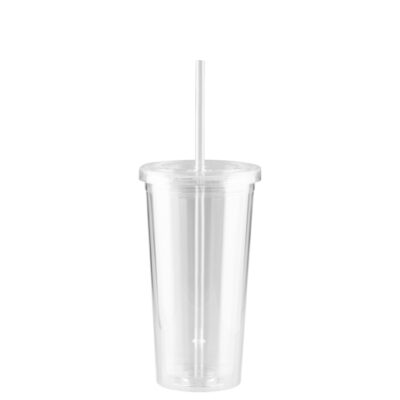 Vaso plástico doble pared aislante 600cc